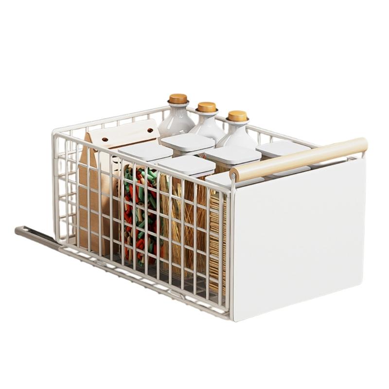 Retractable Kitchen Cabinet Organizers Easy Installation Adjustable Retractable Storage Rack Maximizes Space Under Sink For Utensils