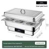 Stainless Steel Self-Serve Buffet Warmer with Transparent Flip-Top for Restaurants & Hotels