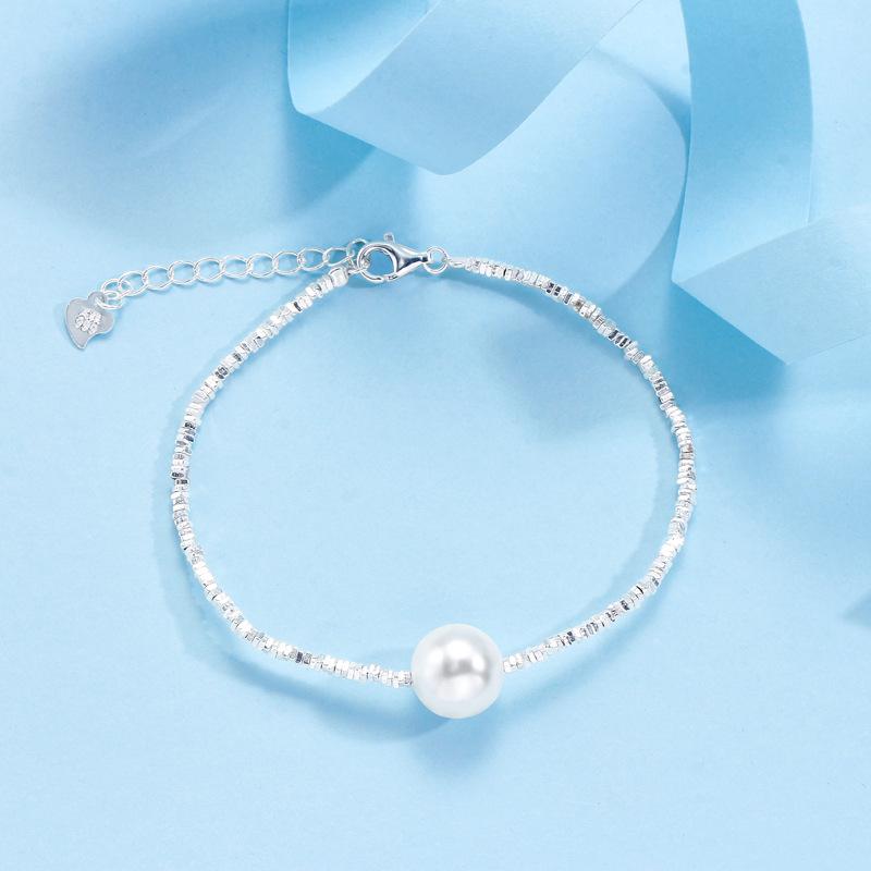 A Few Taels of Pearl Bracelets for Women's Niche Design Ins High-end Light Luxury Geometric Jewelry Girlfriend Gifts