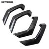 Car Accessories For Volkswagen VW T-Roc TROC 2017- 2024 Carbon Fiber Interior Door Armrest Handle Catch Strip Molding Trim