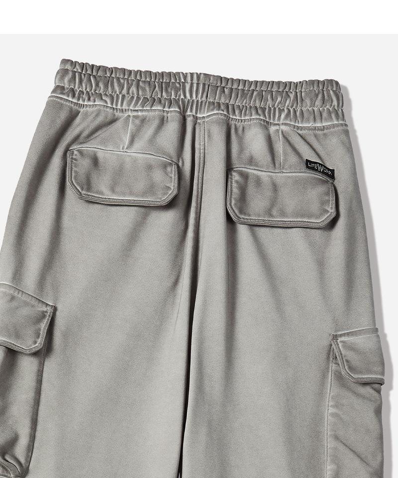 LIFEWORK Garment-Dyed Hip Dog Wide Cargo Pants