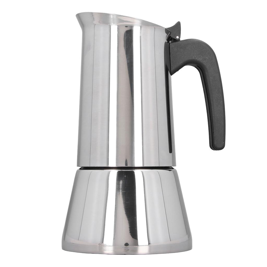 Stovetop Moka Pot 430 Stainless Steel Portable Stovetop Coffee Making Pot for Induction Cooktops 9