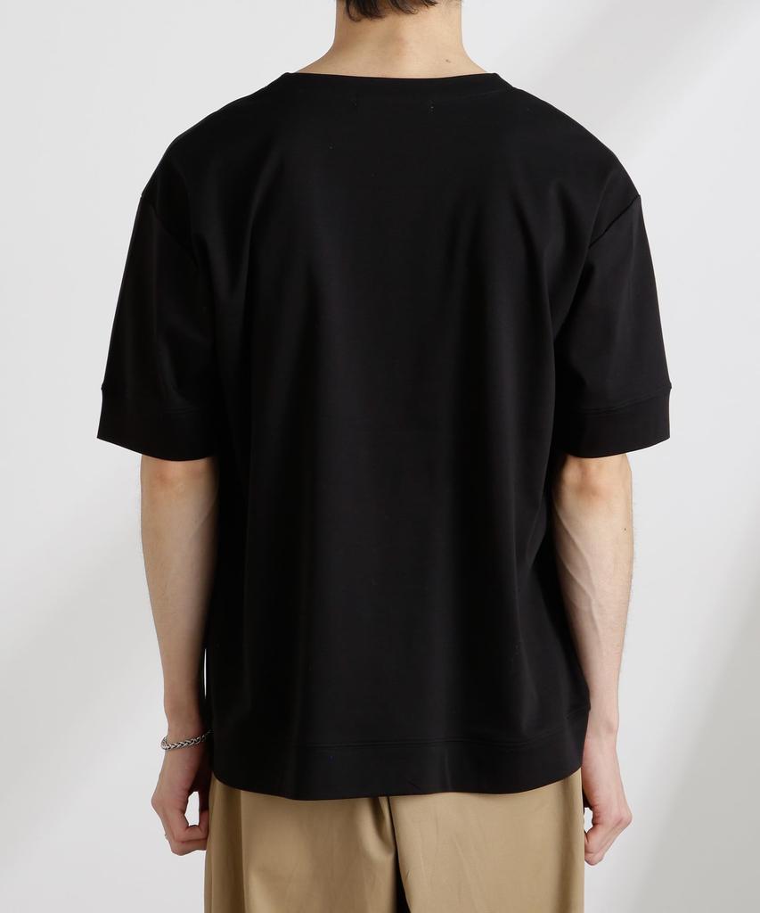 Nano Universe 50/-Sercerisiertes Glattes Key-Neck-T-Shirt, Herren, Größe L (110), Blau, 672-5124208