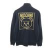 Made In Italy Back Logo Embroidery Track Jacket 42 Black Women Used