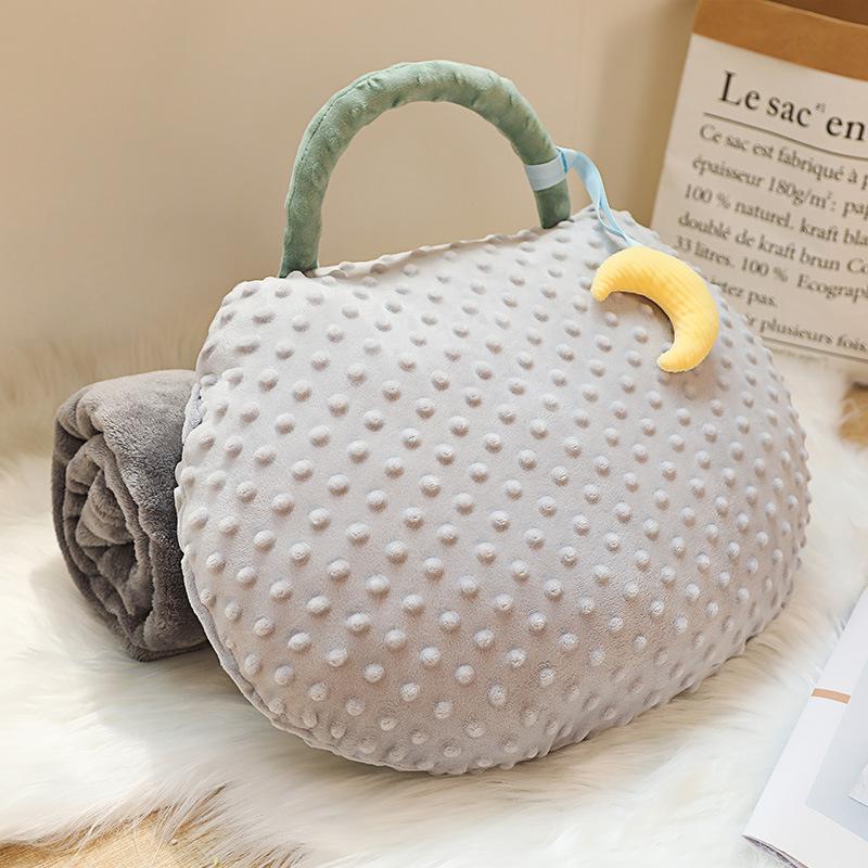 

Подушка 3-в-1, одеяло двойного назначения, складное плюшевое одеяло для кондиционирования воздуха, диван, кресло, автомобильная подушка, офисная подушка для сна, дорожное одеяло 100x170cm blanket