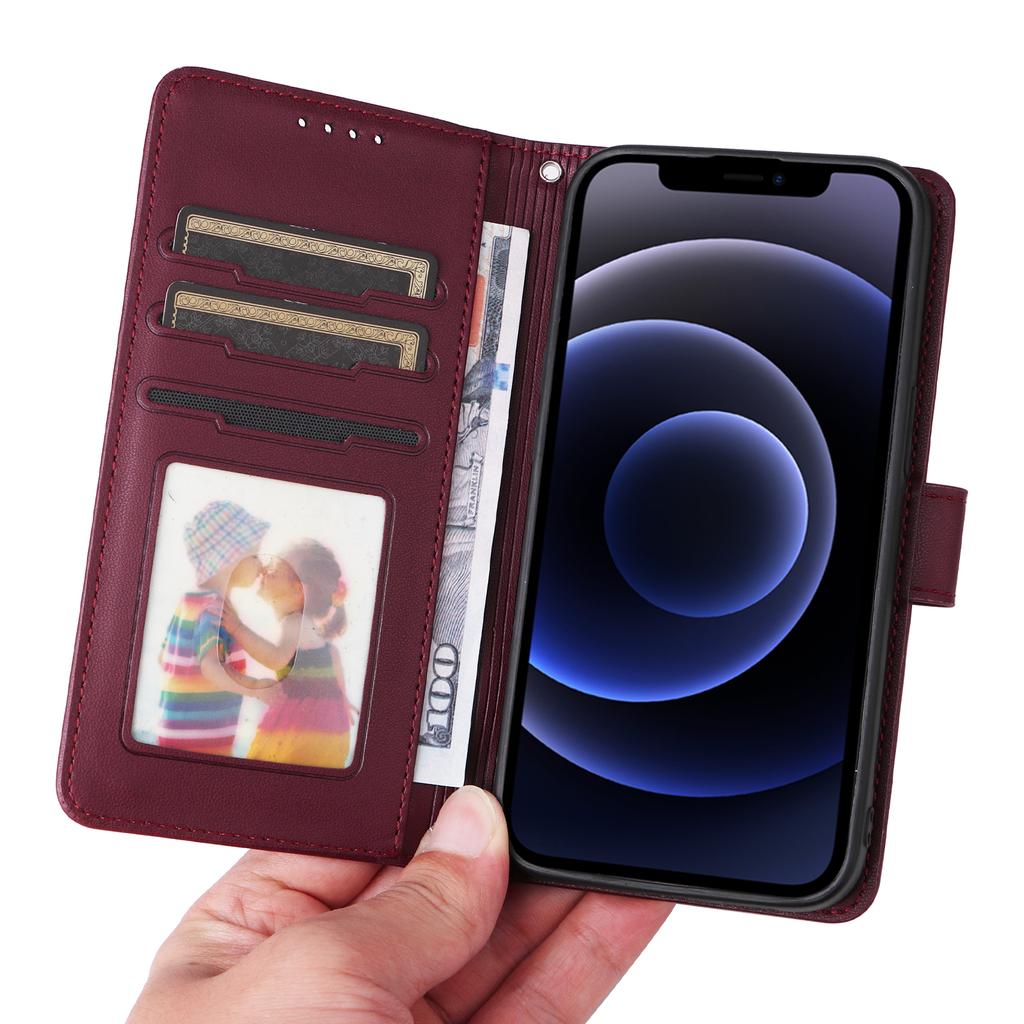 For iPhone 12 mini Magnetic Case BETOPNICE Detachable PU Leather Phone Cover with Strap