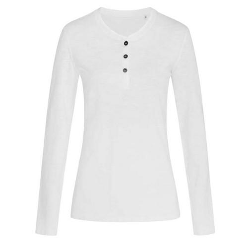 Stedman Womens/Ladies Sharon Henley Long-Sleeved T-Shirt