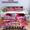 3pcs Duvet Cover Set (1*Duvet Cover + 2*Pillowcase, Without Core), Five Nights At Freddy's Print Bedding Set, Bedroom Decor, All‑Season, Birthday Gift