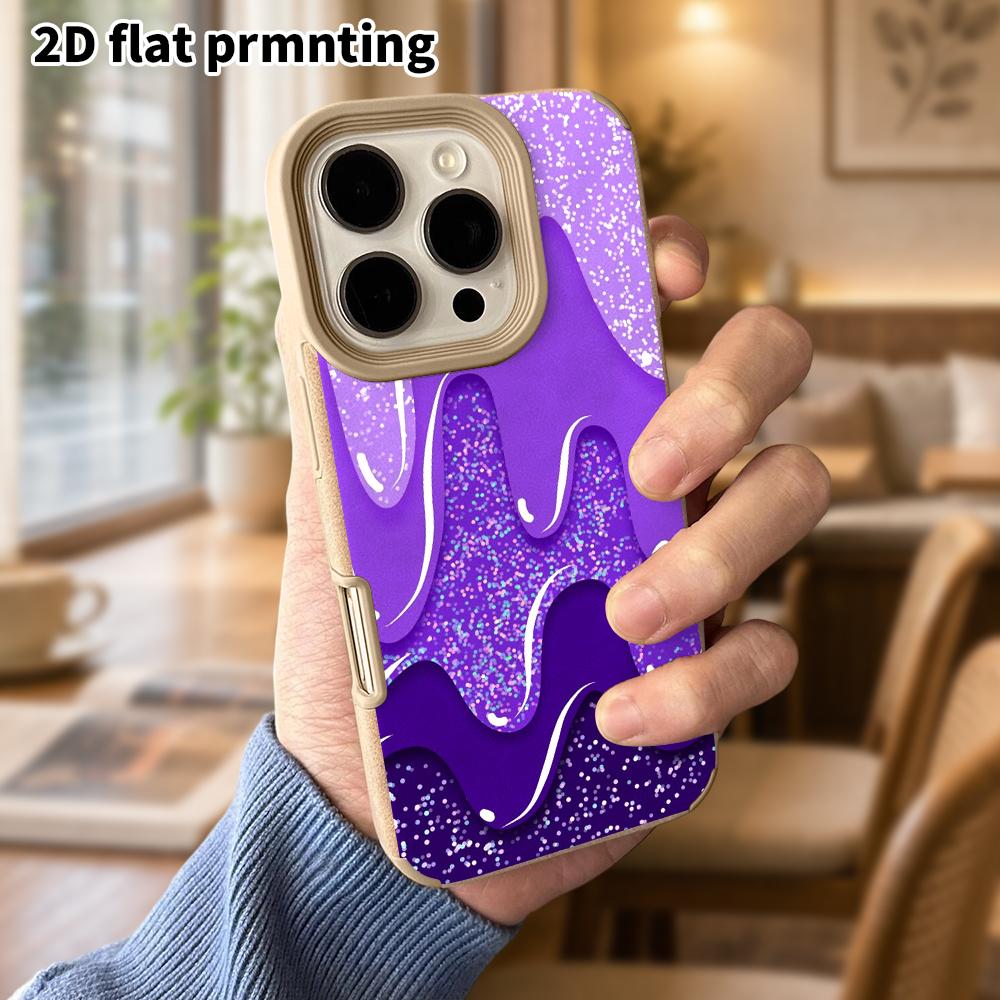 Phone Case: Lambskin 2D Flat Samsung Galaxy A34 A35 M05 M06 S20 S22 S21 FE Plus 5G Protective Case, Gold Nebula, Christmas and Halloween Gift