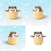 Owl Plush Toy With Short Pile Fur For Kids And Gift Giving