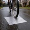 Manhole Cover with Frame, 500 X 500mm Square Septic Tank Lid with Base, Heavy-Duty Slip-Resistant Carbon Steel Drain Channel Inspection Access Cover