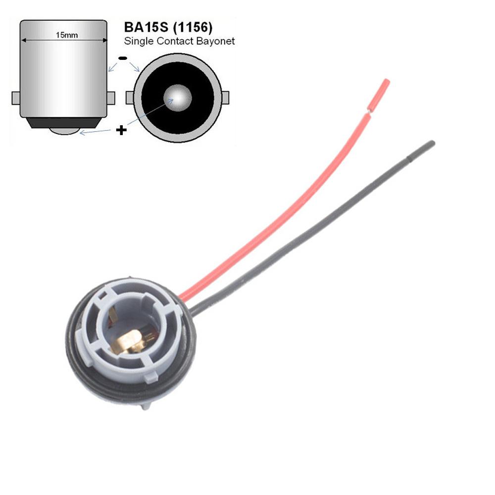 1PC 1156 BA15S BAU15S 1157 BAY15D Lamp Holder Bulbs PY21W P21W Adapter Base Socket Connector for Turn Signal Headlight Light