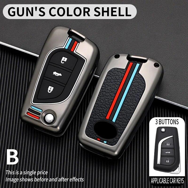 Car Remote Key Cover Case Shell Fob for Toyota Auris Corolla Avensis Verso Yaris Aygo Scion TC IM Camry RAV4 Forturner Hilux