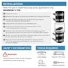 1PC Sewage Check Valve Silent Sewage Check Valve Features A Spring-loaded Flapper For Various Plumbing Systems Bathroom Parts