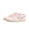 Jordan Air Jordan 1 Moonlit River, Pink Bloom Flower Sea Cushioning Slip Resistant Abrasion Resistant Low Top DC0774-130 (Team1335-)