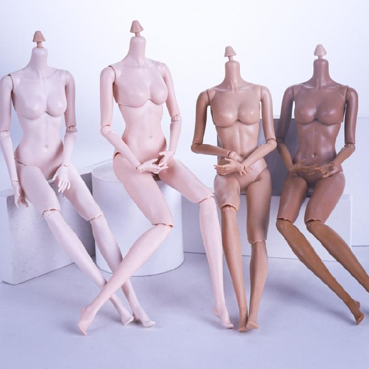 1/6 Collectible Figure Doll Body With Articulated  System And Natural Skin Tone Finish For Display Doll Customization