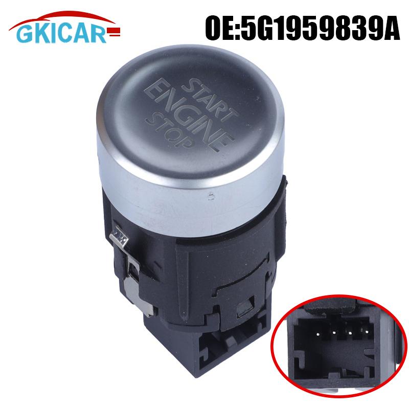 5G1959839A Engine Start Stop Switch Button For Volkswagen VW Golf VII T-Rock GTI e-Golf 5G1959839A3Q7