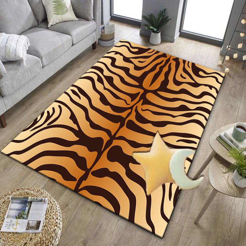 Tiger Stripes Pattern Design Office Rug Chair Mat, Entryway Carpet, Suitable for Front Door, Bedroom, Living Room, Desk, Holiday Gift