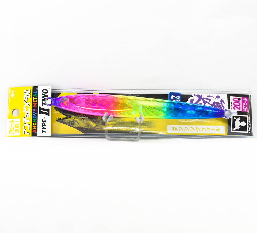 Jackall Metal Jig Anchovy Type 2 Slow Slide 200 Grams UV Candy (2323)