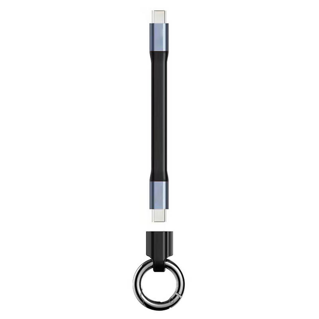 Keychain 3A USB C Charging Cable Fast Speed and Data Line Short Cord for Daily Use Phone Charging