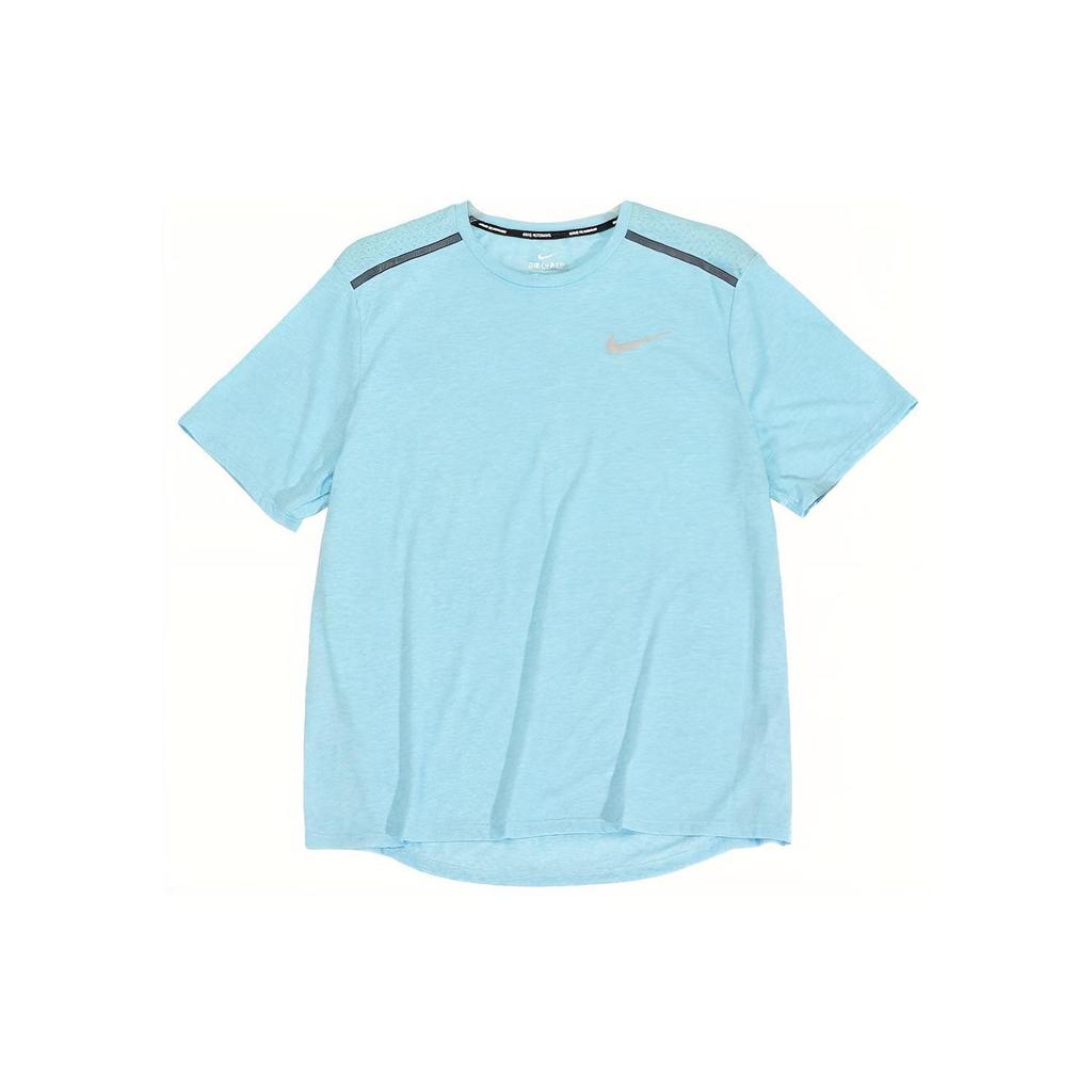 Nike T Shirts Men's Blue Crew Neck Moderate Straight Fit 892814-482