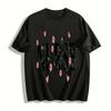 Floral Heart Nurse Graphic Print Casual Top For Women Pure Cotton T-shirt