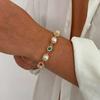 Ingemark Luxury Rhinestone Imitation Pearl Chain Bracelets for Men 2026 New Trend Punk Adjustable Charm Bangles Party Jewelry