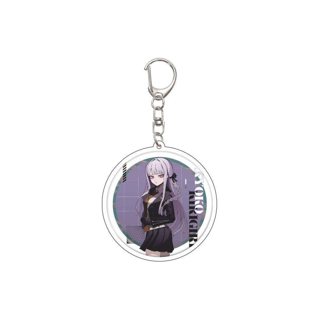 55MM Anime Danganronpa Keychain Aoi Asahina/Byakuya Togami/Junko Enoshima  Key Chain Acrylic Model Plate Christmas Gifts
