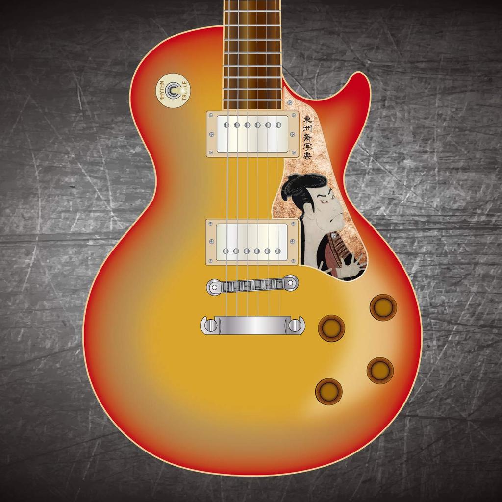 SCORELAY PICKS Les Paul Pickguard [Sharaku Print] SC-GPL015