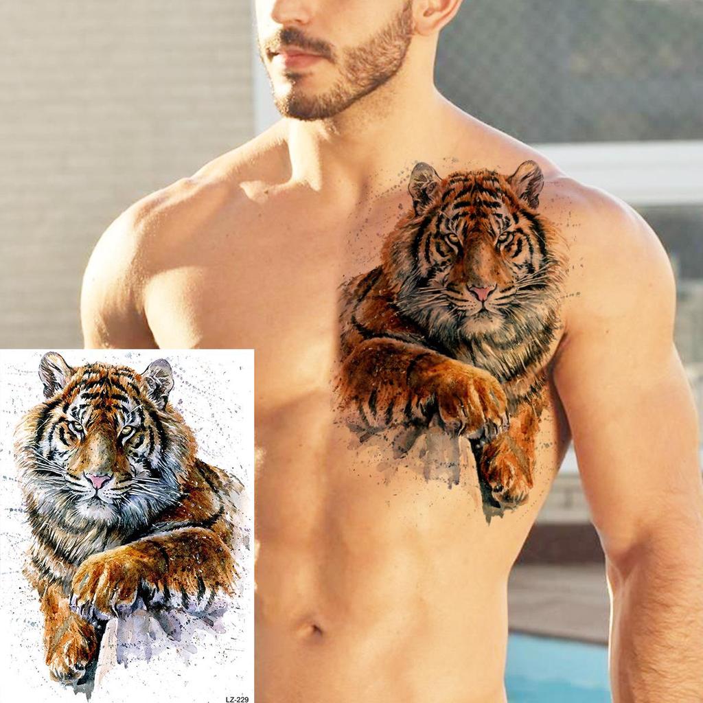 Realistic Long-lasting Animal Head Temporary Tattoo Stickers