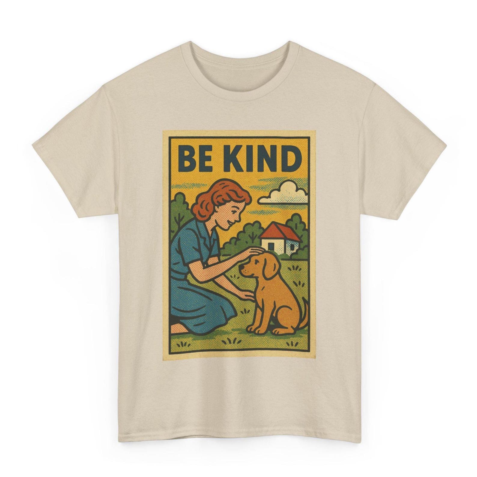 Be Kind T-Shirt: Retro Comic Style Graphic Tee XL