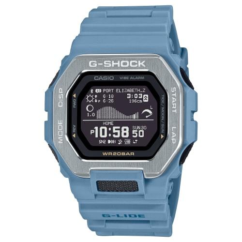 Casio Digitální surfovací hodinky G-Shock G-Lide Ocean Blue GBX-100-2A