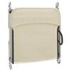 Vidaxl Folding Sun Loungers, 2 Pcs, Cream, Textilene And Steel