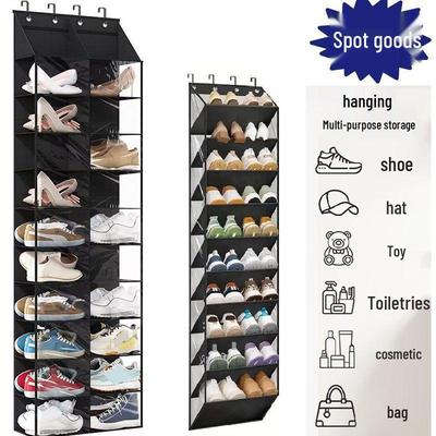 Multi-Layer Hanging Shoe Organizer for Dorm Doors