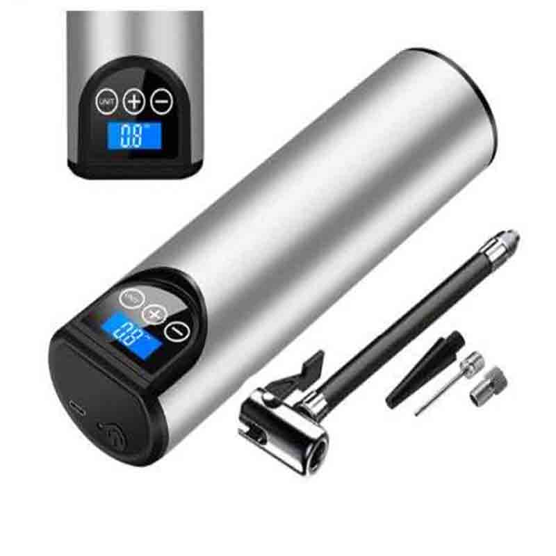 

150 PSI Давление в шинах ЖК-дисплей Беспроводной портативный воздушный компрессор для накачивания шин Электрический воздушный насос серебряный