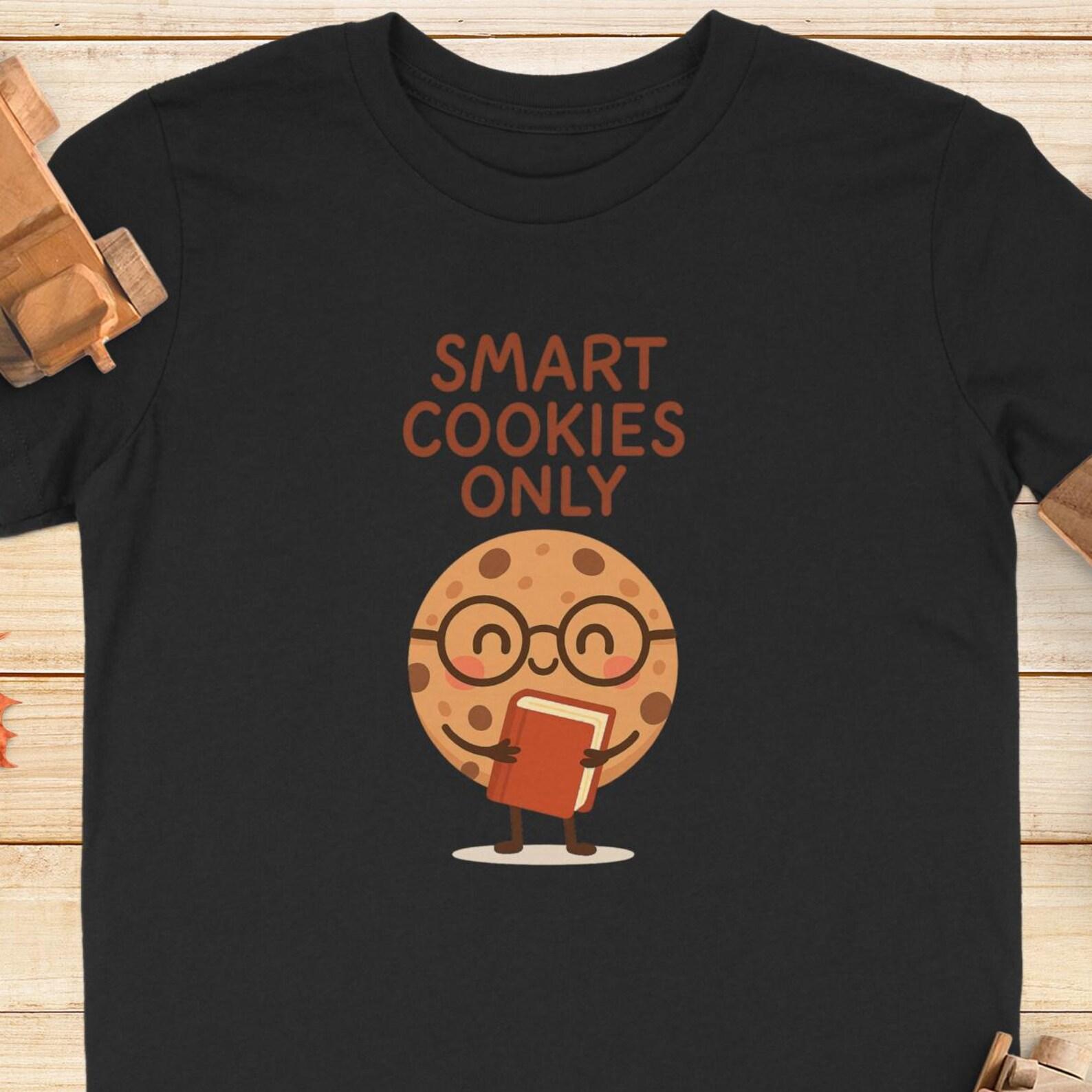 Smart Cookies Only T-Shirt: Funny Bookworm Cookie Tee * Youth T-Shirt 160