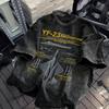 YF-23 Stealth Fighter Military Jet Spec Infographic Yellow Simple T-Shirts  Novelty Tshirt for Male Summer  Fun Casual Top Tees
