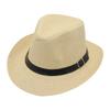 Spring And Summer Men'S Cool And Casual Top Hat, Small Belt, Papyrus Beach Sunscreen, Breathable Gentleman'S Jazz Hat