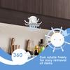 Kitchen Under Cabinet Utensil Hanger Rotatable Kitchen Storage Hooks Rotating Kitchenware Hook Under Cabinet For Towel Bag