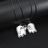 Halloween Couple Necklace Stainless Steel Lover Neckchian Fashion Ghostes Pendant  Jewelry Gift