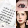 Kein Kleber erforderlich Selbstklebende Büschelwimpern Natürlicher Look Einzelwimpern DIY Wimpernverlängerung