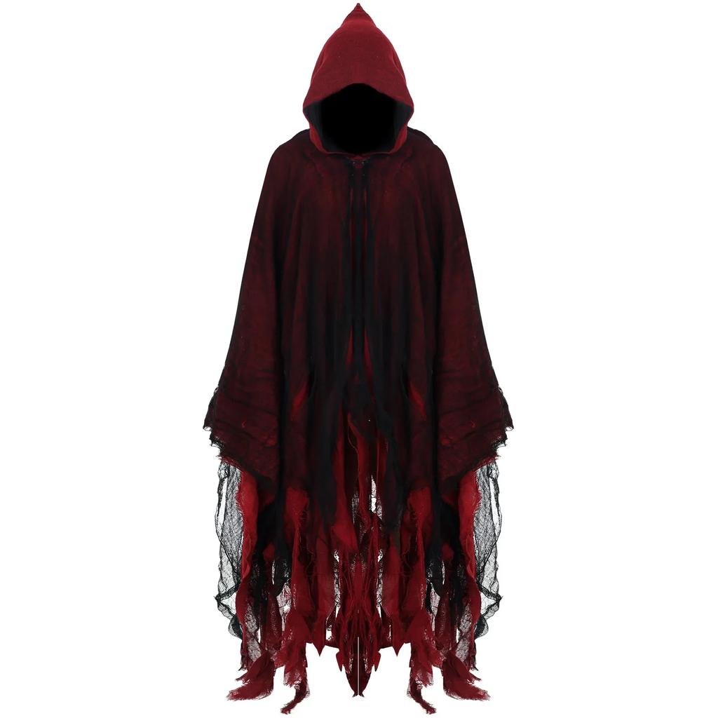 Costum Cosplay Fantome Dementori unisex gotic horror Zombie Vampiri Pelerine cu glugă Ziua morților accesorii petrecere C
