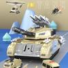 Tank Toy Car War Simulation Military Base Can be Stored Car Airplane Set Boy Children Assembled Educational Model Toys Gift