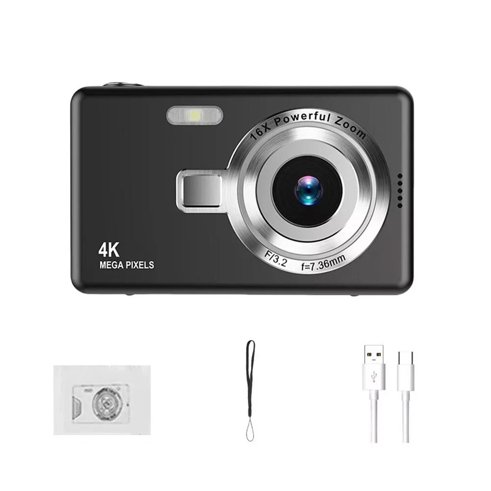 

Цифрова камера CCD 1080P 50 МП Автофокус Vlogging Камера 16X Зум Відеокамера 2,4-дюймовий IPS-екран для дитячої та дорослої фотографії