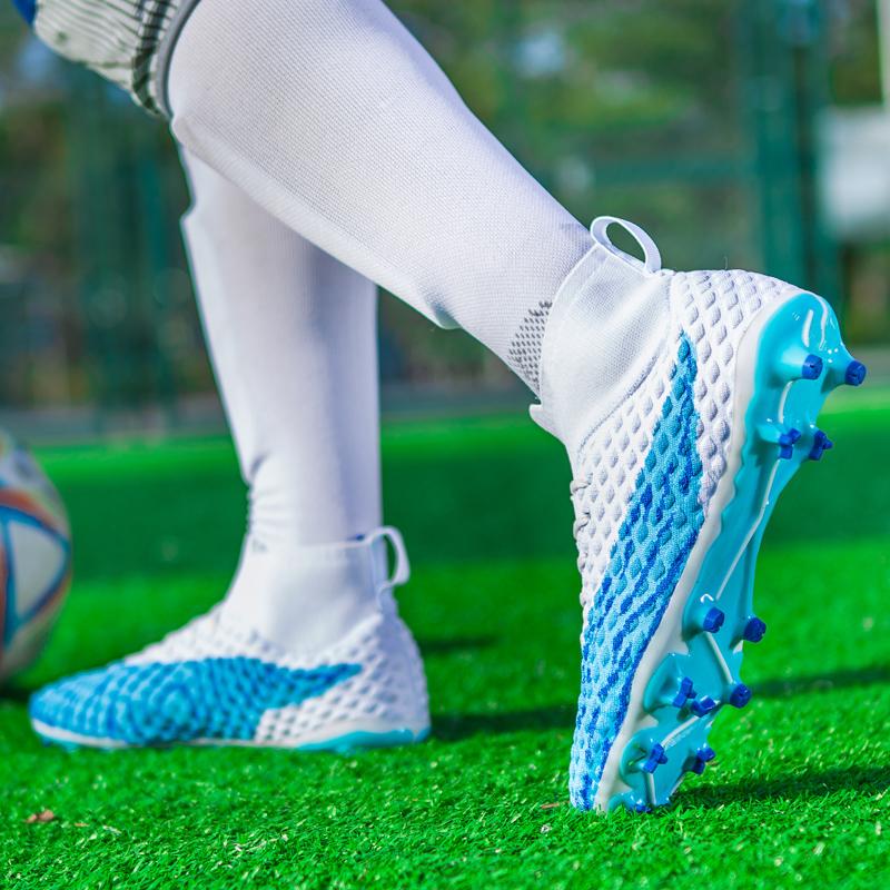 Unisex High-top Football Boots Are Long Nails High Elastic Socks Kids Football Shoes