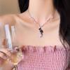Star Beaded Necklace for Women - Cute Summer Style Set - Elegant and Cool Lockbone Chain Design