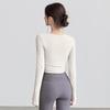 Youyou Women's Autumn/Winter Round Neck Long Sleeve Yoga & Training Top