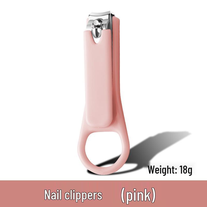 Child-Safe Anti-Pinch Baby Nail Clipper Set - Anti-Splash, Cute Design, Portable for Kids and Students