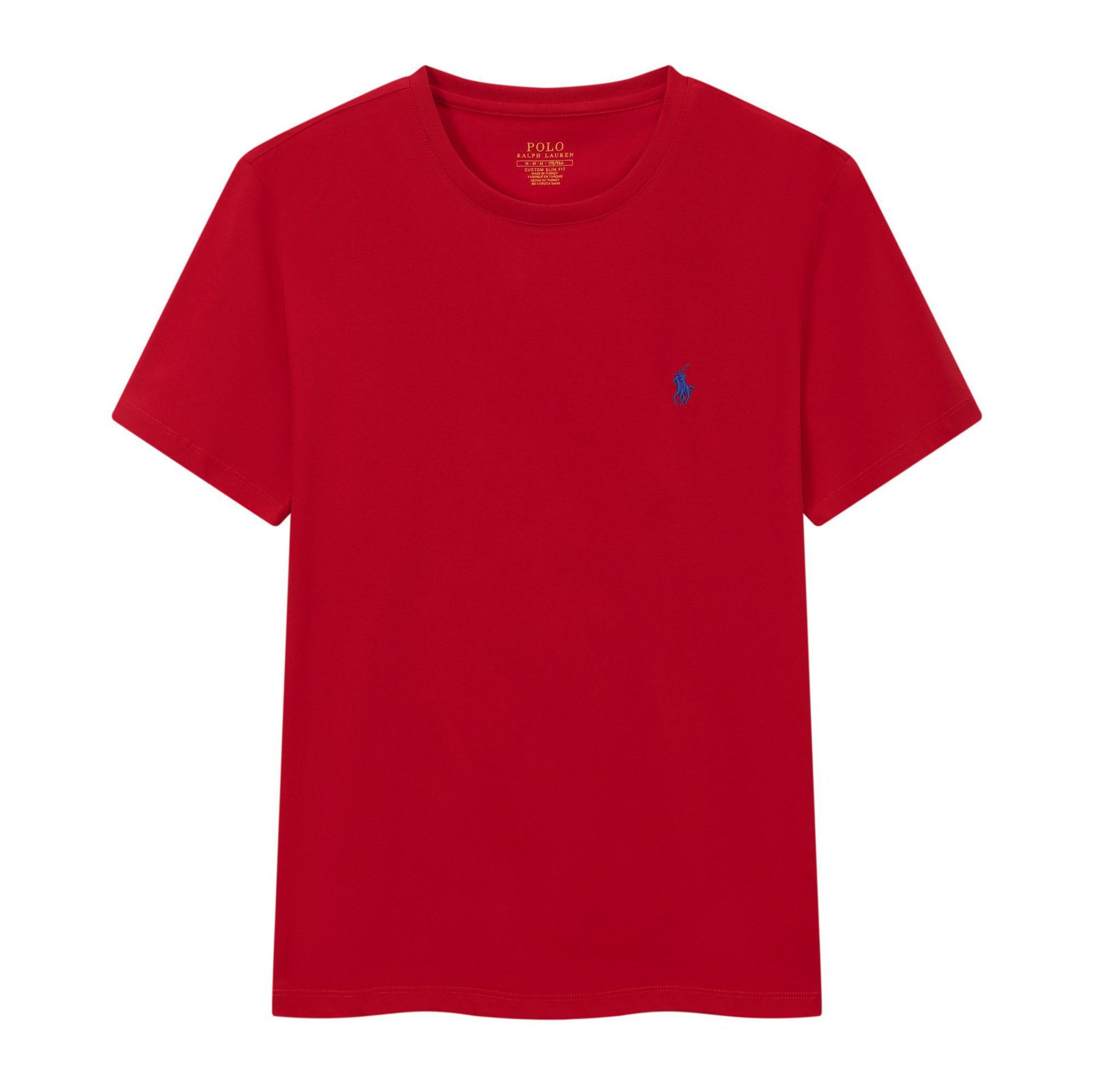 Li Wardrobe Zomer Nieuw Hete Verkoop Ronde Hals Korte Mouwen Heren Pony Puur Katoen T-shirt Geborduurd Paard Standaard Casual Mode Basis Shirt M