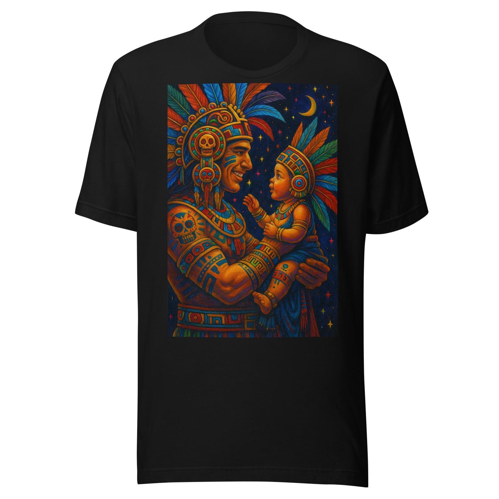 Aztec Warrior Dad Unisex t-shirt M